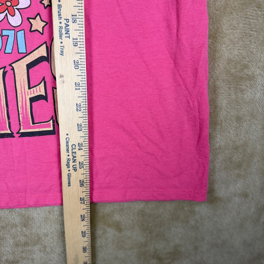 The Rolling Stones 1971 UK Tour Graphic T-Shirt Pink Mens XXXL Band Tee - Picture 2 of 6